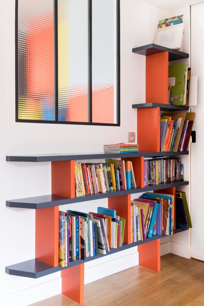 bibliothèque, design, medium, laque, couleur, enfants, maéma architectes, paris