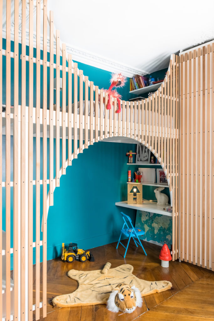 Création d'une cabane dans une chambre d'enfants - Maéma Architectes