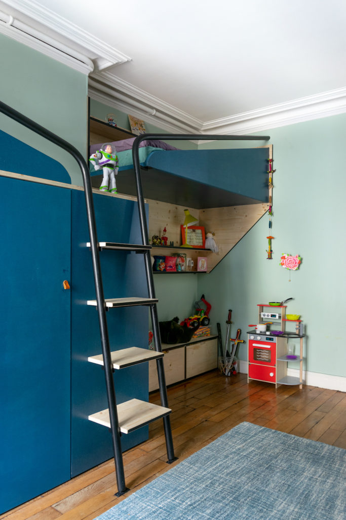 Création d'une cabane dans une chambre d'enfants - Maéma Architectes