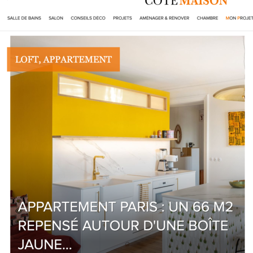 article Côté maison 2020