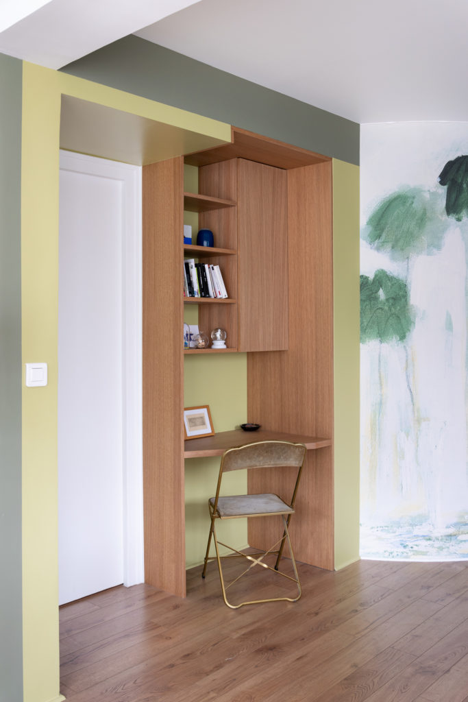 coin bureau-couleur-papier peint-intégré-bois-CROZATIER